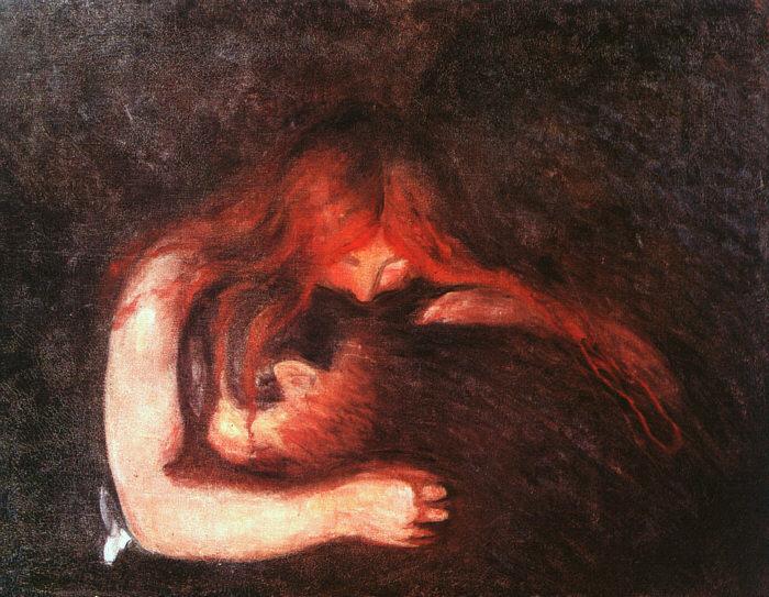 Edvard Munch The Vampire oil painting image